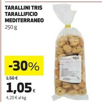 Coop Tarallificio Mediterraneo Tarallini Tris Tarallificio 250 G offerta
