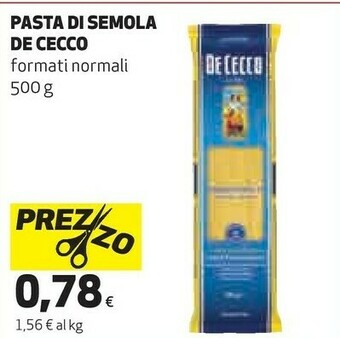 Coop De Cecco Pasta Di Semola 500 G offerta