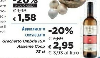 Coop Coop Umbria Igp Assieme 75 Cl offerta