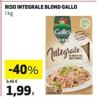Coop Gallo Riso Blond Integrale 1000 G(ml) offerta