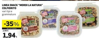 Coop Colfiorito Linea Snack Mordi La Natura offerta