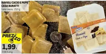 Coop Casa Buratti Ravioli Cacio E Pepe offerta