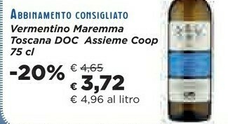 Coop Vermentino Maremma Toscana Doc offerta