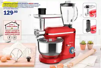 In'S Mercato Necchi Impastatrice Con Movimento Planetario 1400 W offerta