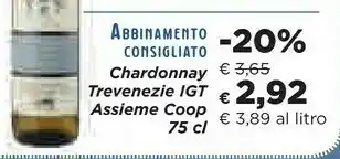 Coop Chardonnay Trevenezie Igt Assieme offerta