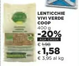 Coop Vivi verde coop Lenticchie offerta