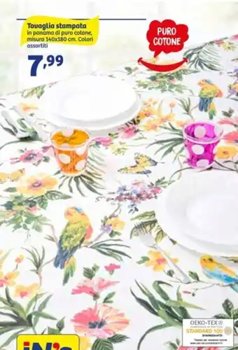 In'S Mercato Tovaglia Stampata Misura 140x180 cm offerta