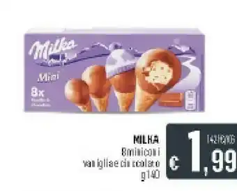 Deco Supermercati Milka 8 Miniconi Vaniglia E Cioccolato offerta