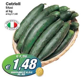 Prix Quality Cetrioli Sfusi offerta