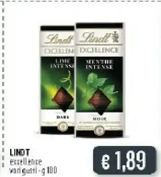 Deco Supermercati Lindt Excellence Orange Intense 100 G(ml) offerta