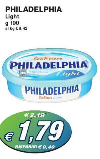 Prix Quality Philadelphia Light g 190 offerta