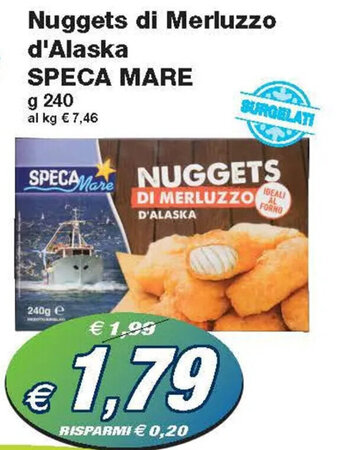 Prix Quality Speca Mare Nuggets di Merluzzo d'Alaska g 240 offerta