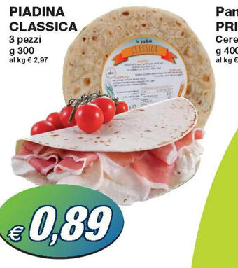 Prix Quality Piadina Classica 3 Pezzi g 300 offerta