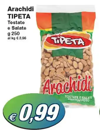 Prix Quality Tipeta Arachidi Tostate e Salate g 250 offerta
