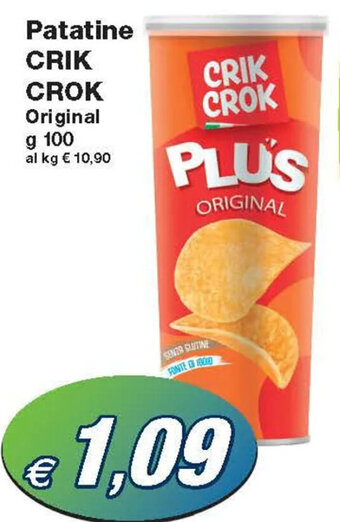 Crik Crok Patatine Original g 100