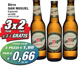 Prix Quality San Miguel Birra Especial ml 330 offerta