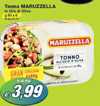 Prix Quality Maruzzella Tonno in Olio di Oliva g 80 x 6 offerta