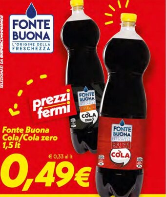 Fonte Buona Cola / Cola Zero 1.5 lt