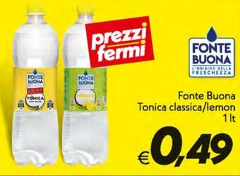 Iper Super Conveniente Fonte Buona Tonica Classica / Lemon 1 lt offerta