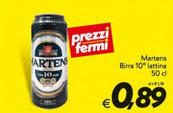 Iper Super Conveniente Martens Birra 10° Lattina 50 cl offerta