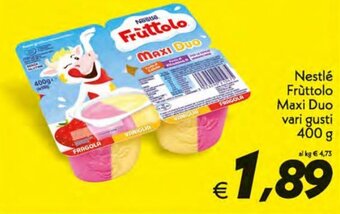 Iper Super Conveniente Nestlé Frùttolo Maxi Duo Vari Gusti 400 g offerta