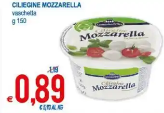MD Discount Ciliegine Mozzarella vaschetta g 150 offerta