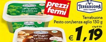 Iper Super Conveniente Terrabuona Pesto con/senza aglio 130 g offerta