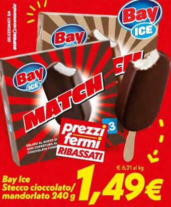 Iper Super Conveniente Bay Ice Stecco Cioccolato / Mandorlato 240 g offerta