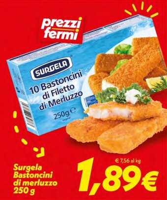 Iper Super Conveniente Surgela Bastoncini di Merluzzo 250 g offerta