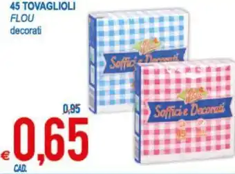 MD Discount Flou 45 Tovaglioli decorati offerta