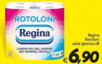 Iper Super Conveniente Regina Rotoloni Carta Igienica x8 offerta