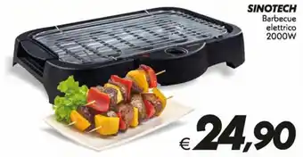 Iper Super Conveniente Sinotech Barbecue Elettrico 2000W offerta