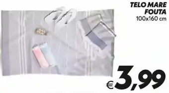 Iper Super Conveniente Telo Mare Fouta 100x160 cm offerta