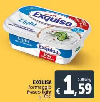 Deco Supermercati Exquisa Formaggio Fresco Light g 300 offerta