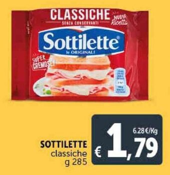 Deco Supermercati Sottilette Classiche g 285 offerta