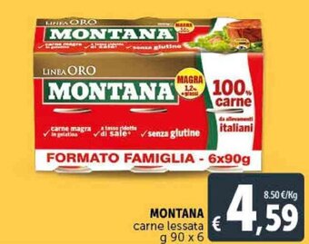 Deco Supermercati Montana Carne Lessata g 90 x 6 offerta
