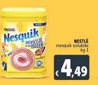 Deco Supermercati Nestlè Nesquik Solubile kg 1 offerta