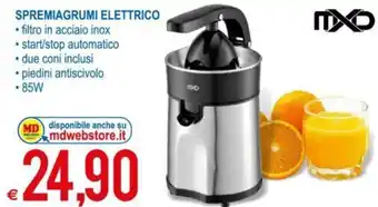 MD Discount MXD Spremiagrumi Elettrico offerta
