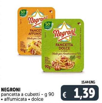 Deco Supermercati Negroni Pancetta A Cubetti - g 90 offerta