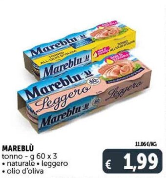 Mareblù Tonno - g 60 x 3