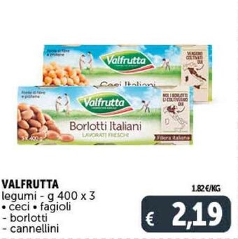 Deco Supermercati Valfrutta Legumi - g 400 x 3 offerta