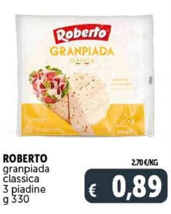 Deco Supermercati Roberto Granpiada Classica 3 Piadine g 330 offerta