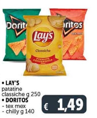 Deco Supermercati Lay's Patatine Classiche g 250 offerta