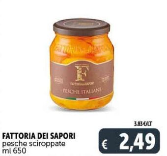 Deco Supermercati Fattoria Dei Sapori Pesche Sciroppate ml 650 offerta