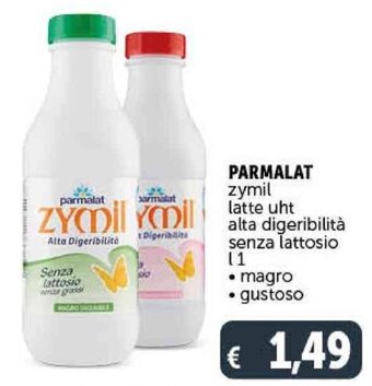 Deco Supermercati Parmalat Zymil Latte UHT Alta Digeribilità Senza Lattosio l 1 offerta