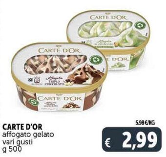 Deco Supermercati Carte D'Or Affogato Gelato Vari Gusti g 500 offerta