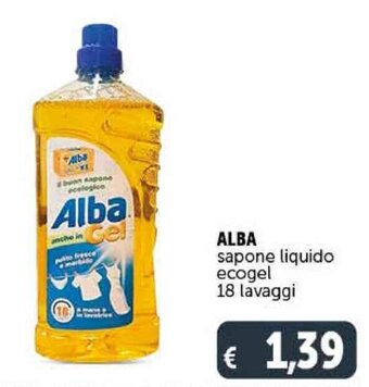 Deco Supermercati Alba Sapone Liquido Ecogel 18 Lavaggi offerta