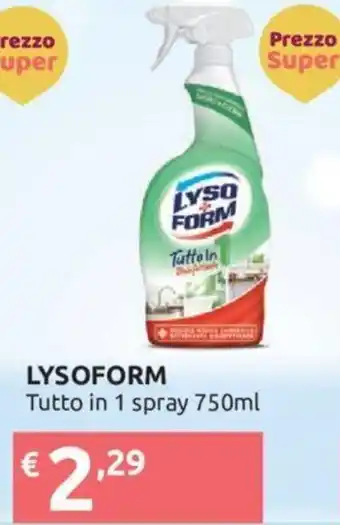 Ipersoap Lysoform Tutto in 1 Spray 750 ml offerta