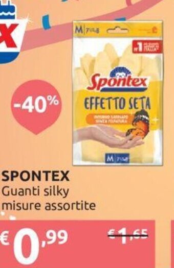 Ipersoap Spontex Guanti Silky Misure Assortite offerta