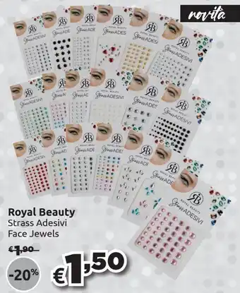 Saponi e profumi Royal Beauty Strass Adesivi Face Jewels offerta